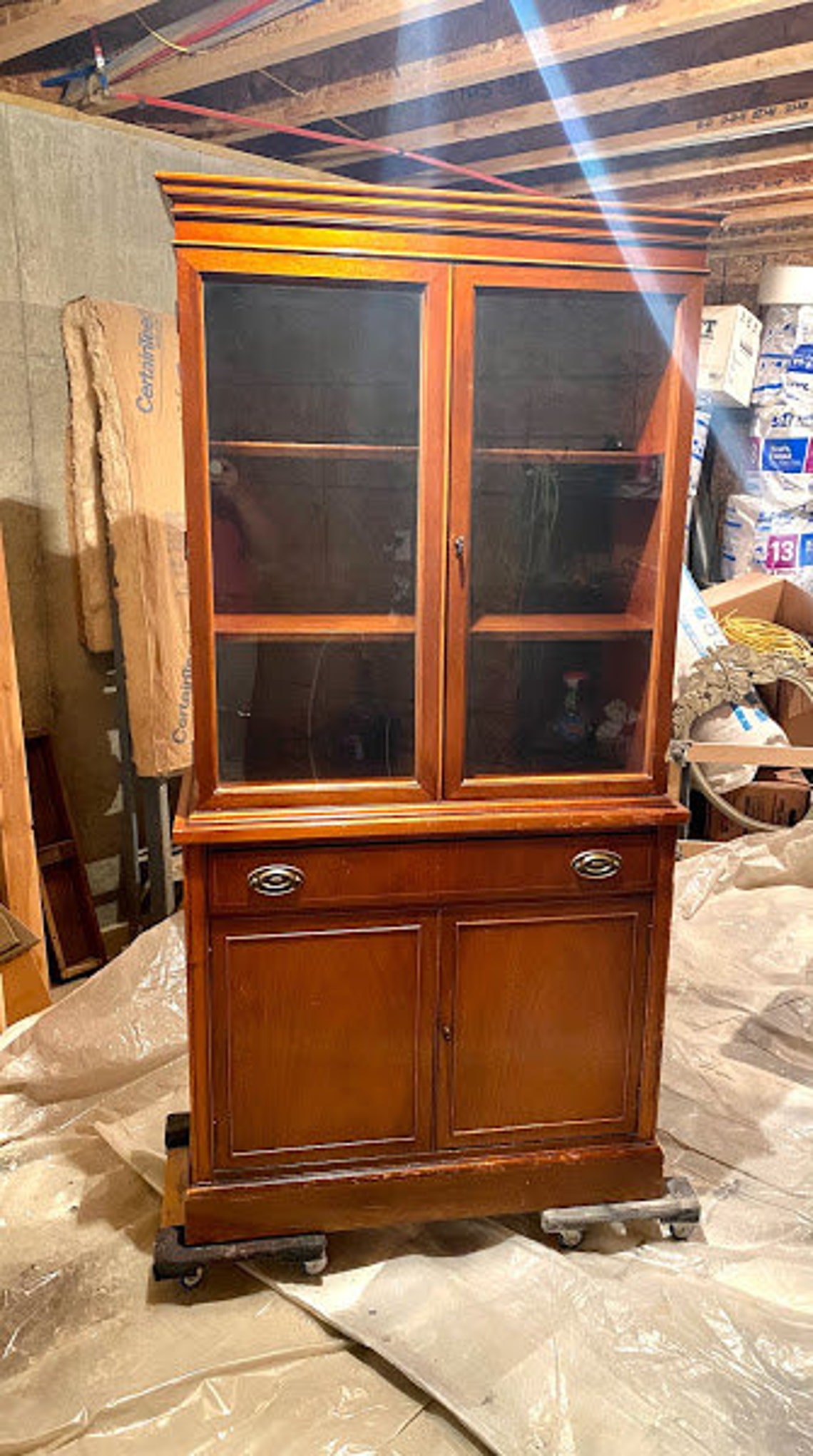 Refurbished Small Blue Hutch Etsy