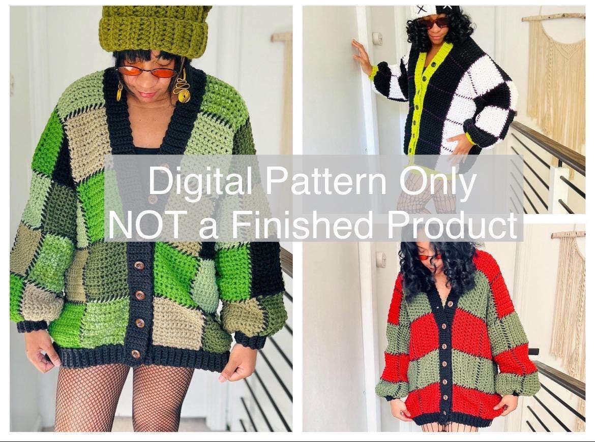 Patchwork Cardigan - Etsy