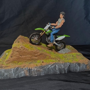 Dirt Bike Ramp Action Figure Diorama