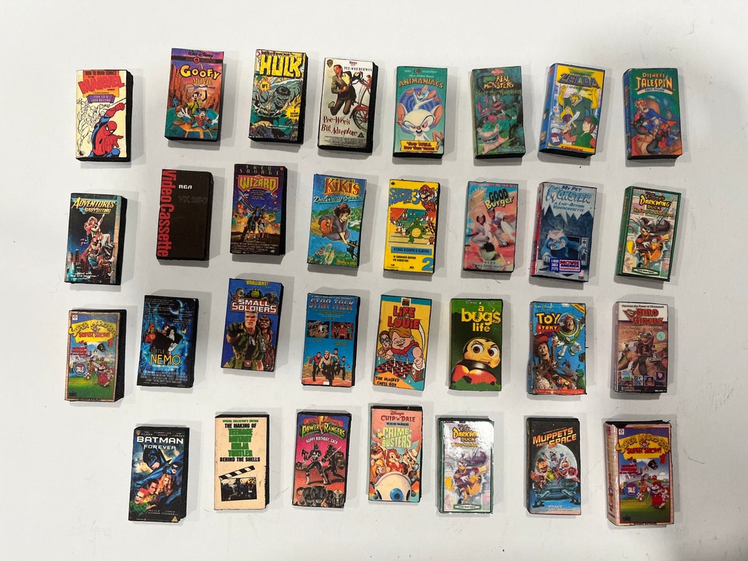 Mini VHS Tapes 90s Family/animated Etsy