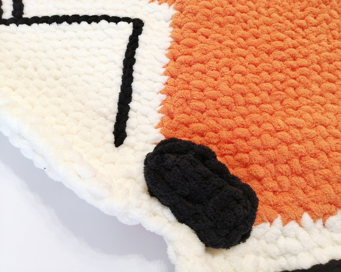 Baby play mat fox / Woodland Fox Rug / plush baby rug / plush Etsy
