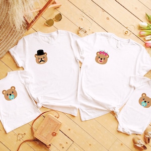 Tee shirt famille ours store