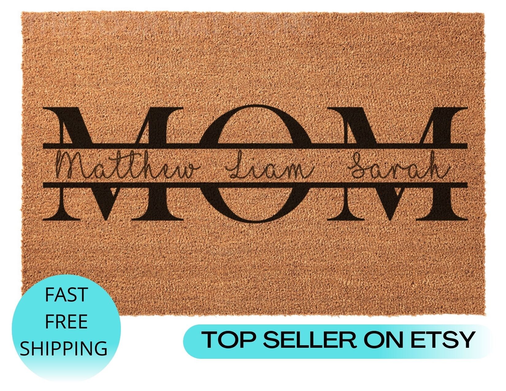 Mother's Day Doormat Personalized doormat realtor Etsy