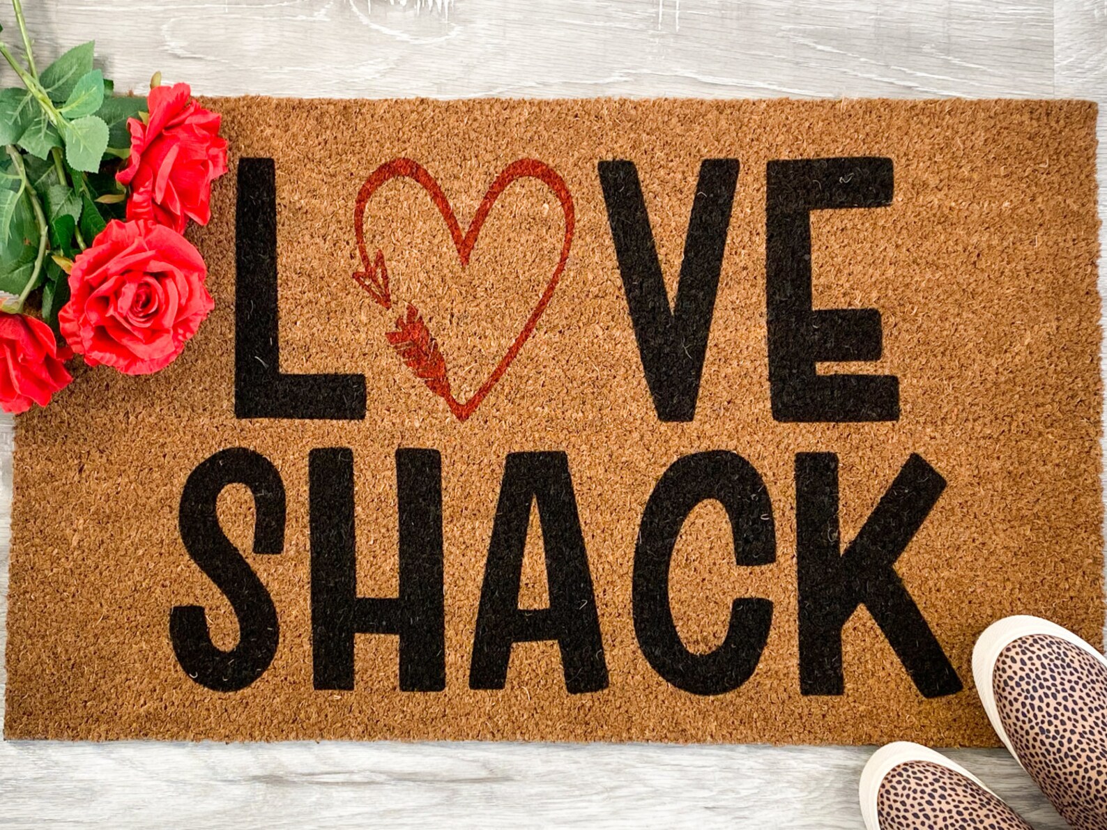 Love Shack Doormat Personalized doormat Housewarming Etsy