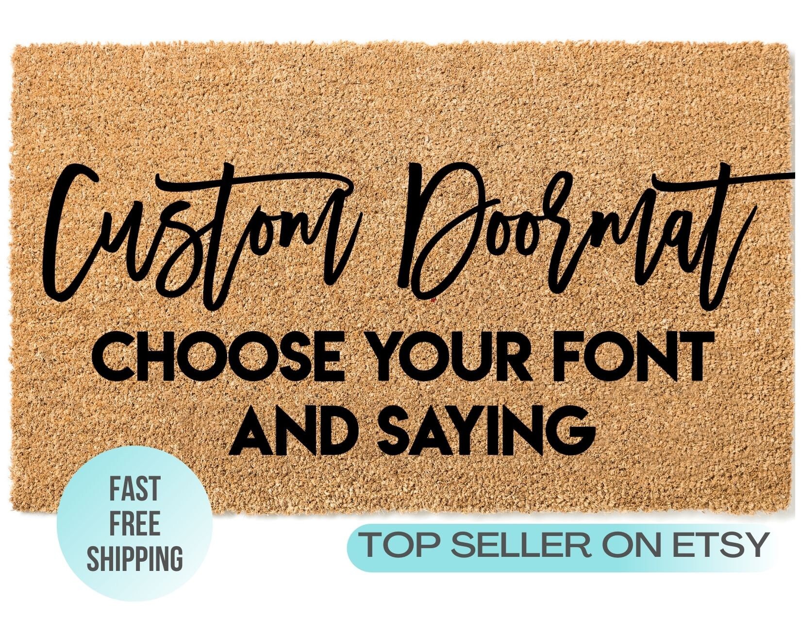 Custom Doormat, Personalized doormat, Housewarming present, realtor p…