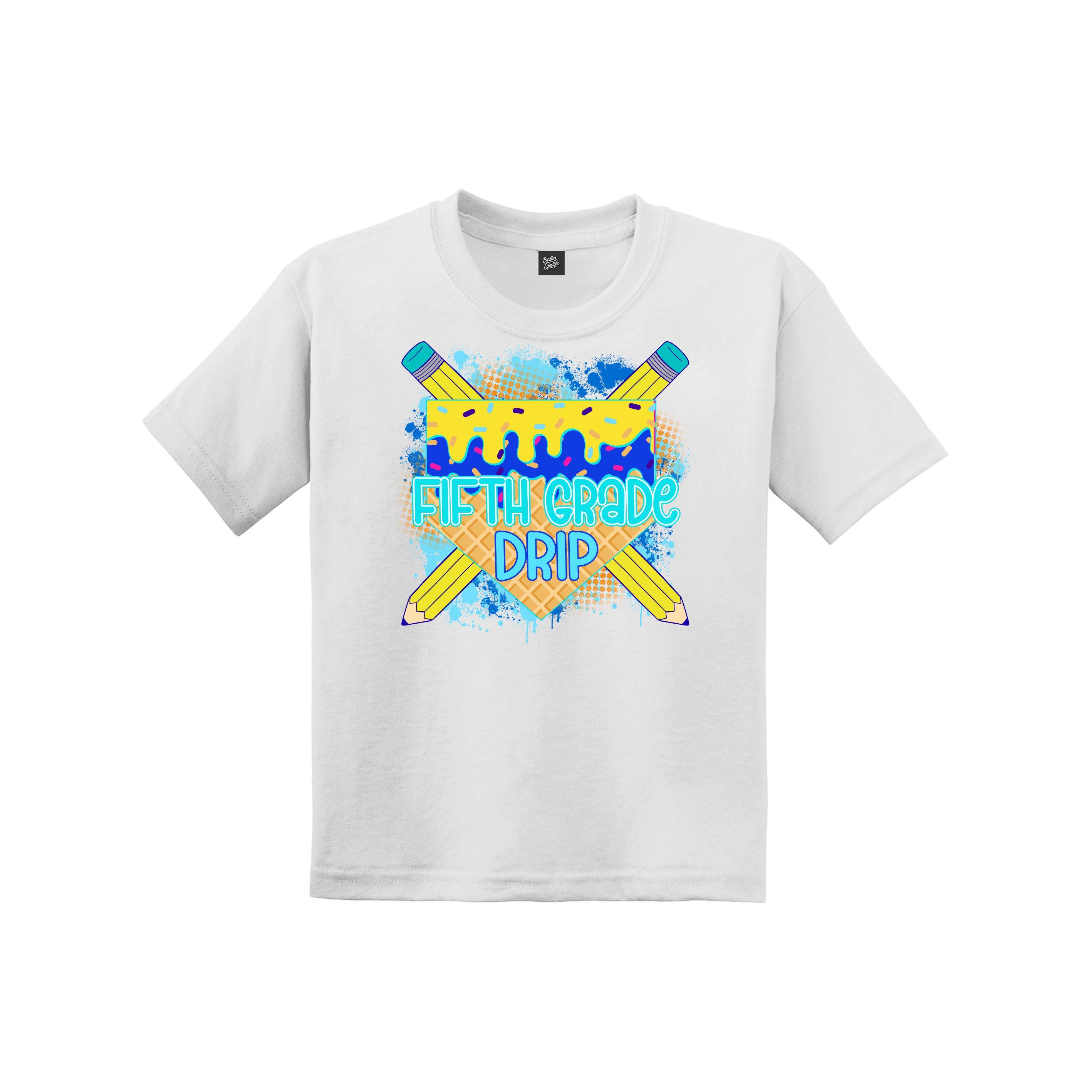 Pencil Drip youth t-shirt, Boys baseball gifts, baseball t-shirts, custom sports clothing, baseball team gifts, first day of school shirt