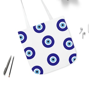 Evil Eye Tote Bag | Nazar Tote Bag | Reusable Bag | Shoulder Bag