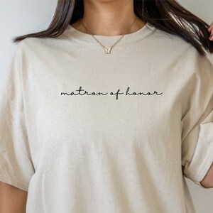 Minimalist Matron of Honor Crewneck | Matron of honor Gift | MOH | Bridesmaid | Team Bride Shirt |Bridal Shower |Bachelorette Party