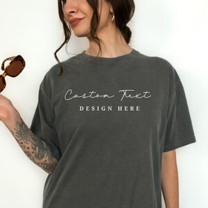 Custom Comfort Colors Shirt| Custom Text T-Shirt| Personalized Tshirt| Customizable Matching Shirts| Special Gift For Her Him| Party Outfit