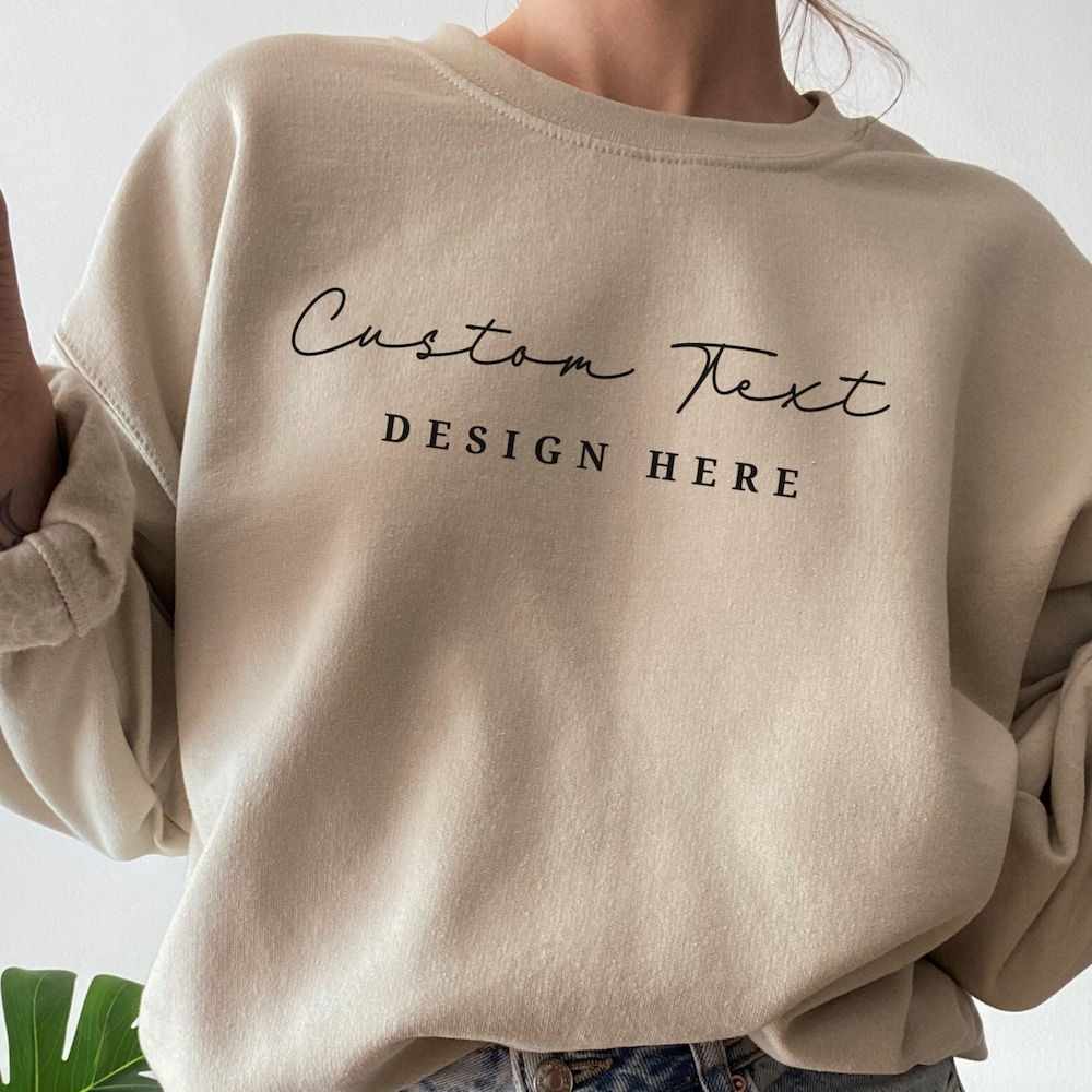 Custom Sweatshirt | Custom Text Sweatshirts | Personalized Sweatshirt | Customizable Crewneck | Personalized Gift | Matching Shirts