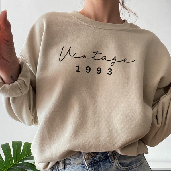 Personalized 1993 Sweatshirt| 30th Birthday Gift |Unisex Crewneck | Gift for Him| Gift for Her | 30th Birthday|Personalized Birthday