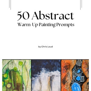 50 Abstract Warm-Up Painting Prompts | Art Exercises | Digital Product | Printable | Creative Challenges | Art Ideas