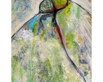 "Eu gostaria que os domingos durassem para sempre" - Impressão de arte figurativa abstrata 8x10 - Arte de parede moderna