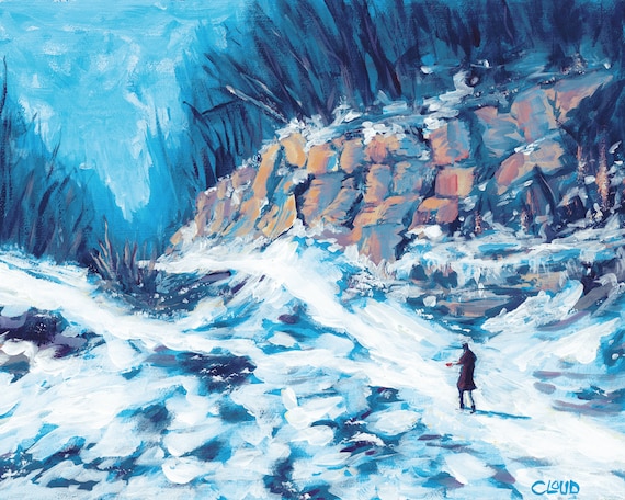 Glacial Impressions Canvas Art - 50 x 50