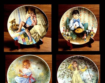 Reco International Plate Sandra Kuck Carousel of Dreams In Box 456A