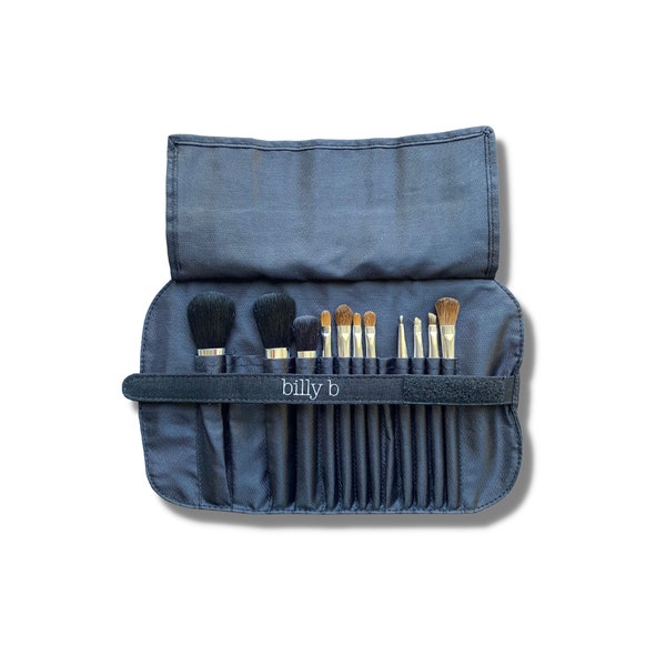 Billy B Make up Brush Set of 11 Brushes With Bag, Eyelash Curler & Eyebrow Brush NEW in original packaging