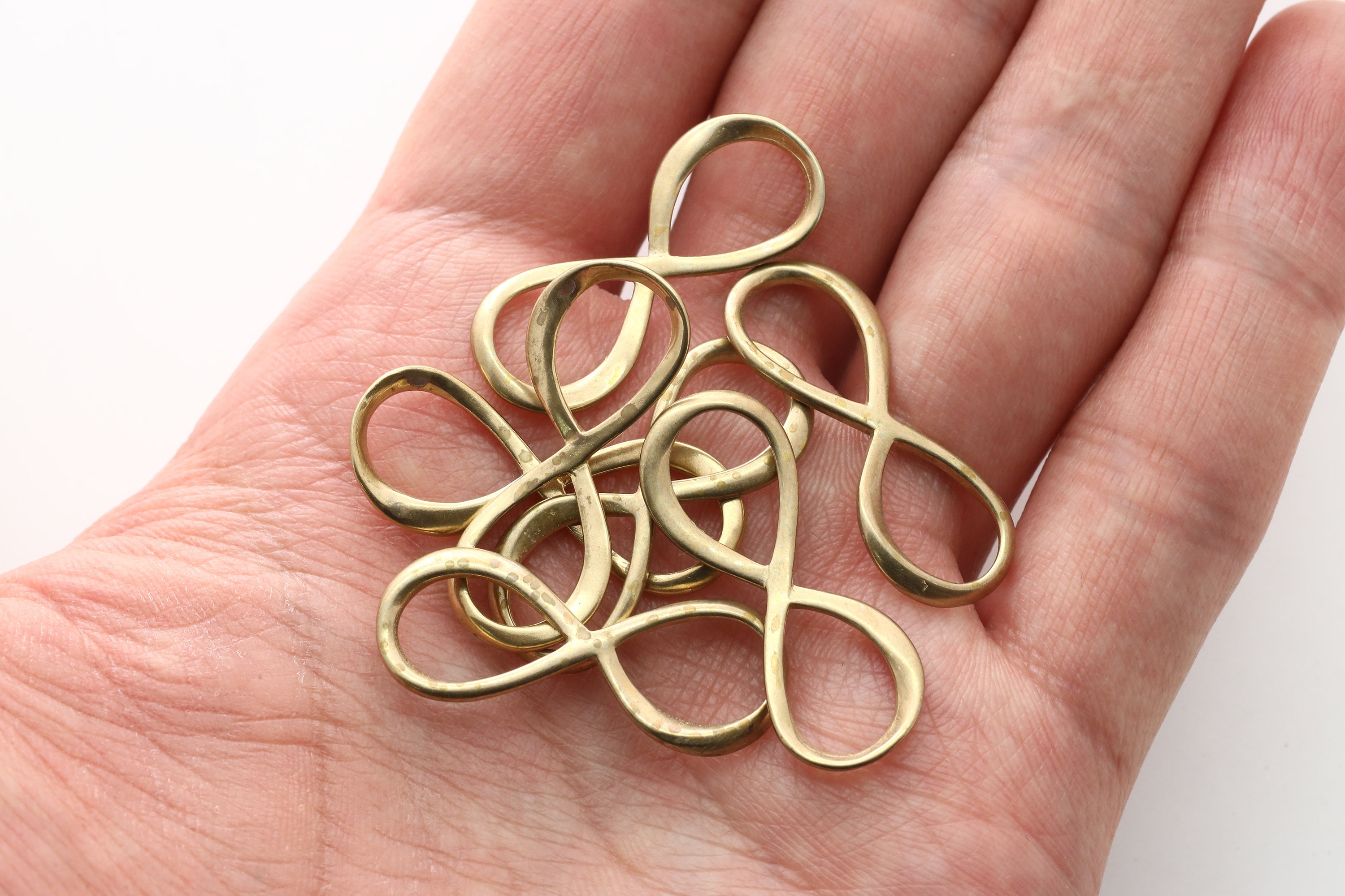 RAW BRASS, Infinity Pendant, Brass, Jewelry Making Supplies, Brass