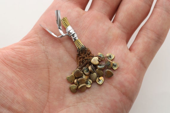 Last Stock, RAW BRASS, Heart Thread Earrings, Brass, Raw Earrings