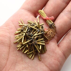 RAW BRASS, Earring, Brass, Titanium post, Raw earrings, Earring making supplies, 10 pcs, [RT23-P2]