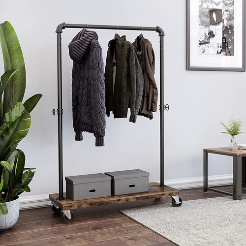 Clothes Rack Clothes Rail Industrial Clothes Rack Clothing | Etsy