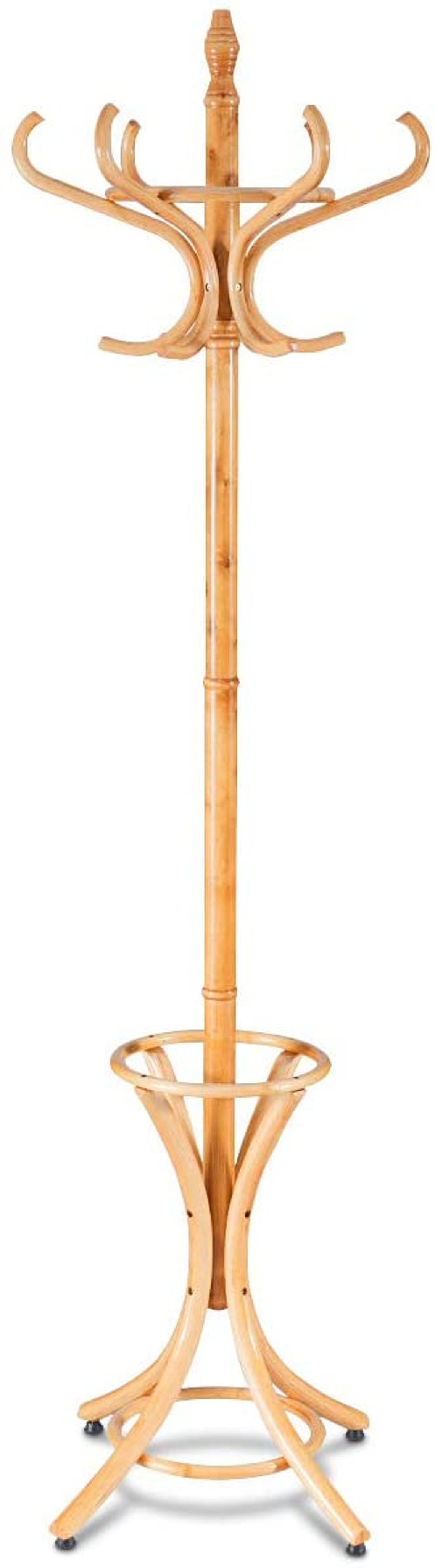 75.5 Standing Coat Rack Wood Coat Tree with 12 Hooks Etsy