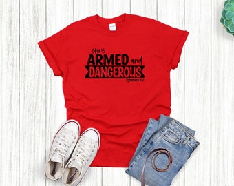 America Tee 4 Colors Men and Unisex Armed and Dangerous T-shirt XS S M L XL 2x 3x 4x