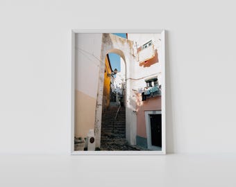 Lisbon Stairway Photo Print: Portugal Travel Wall Art