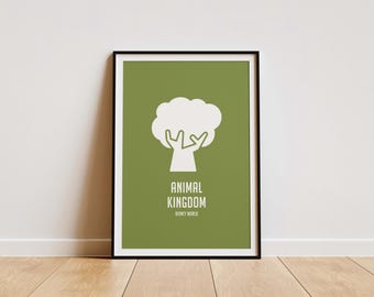 Animal Kingdom Poster – Minimalist Disney World Art Print