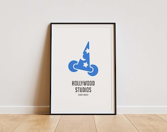 Hollywood Studios Poster – Minimalist Disney World Art Print