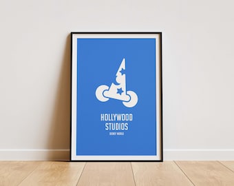 Hollywood Studios Poster – Minimalist Disney World Art Print