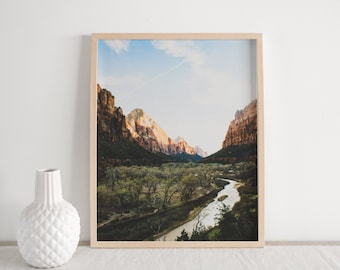 Zion National Park Photo - Landscape, Utah, Print, Wall Art