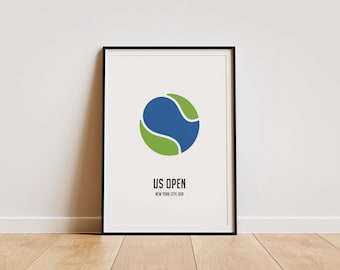 US Open Tennis Poster – Modern Grand Slam Wall Art