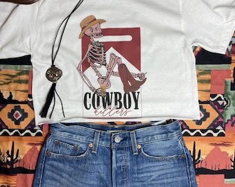 Cowboy Killer Crop Shirt - Etsy