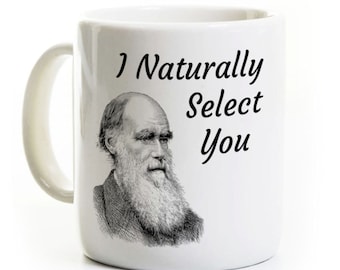 Biology Humor Coffee Mug - Biologist, Darwin - Natural Selection - Science Boyfriend Girlfriend Gift - Funny Tea Cup