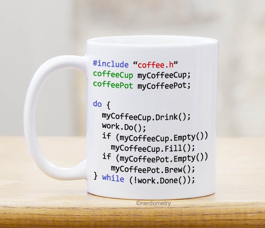 Programmer Coffee Mug C Java C Sharp Gift for Software - Etsy UK
