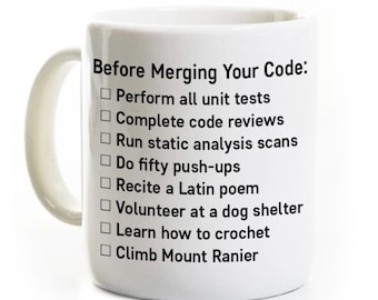 Computer Programmer Coffee Mug - Merging Code - Software Coder Gift Developer Coder Computer Science - Funny Humorous
