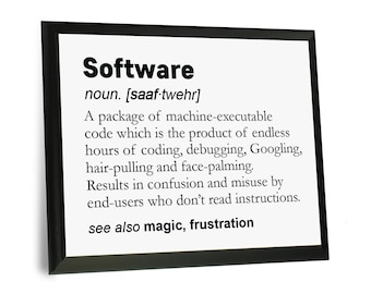 Software Developer Coder Gift - Wooden Plaque Sign 8x10 - Computer Science Teacher Professor Student Graduate Graduation Gift Coder