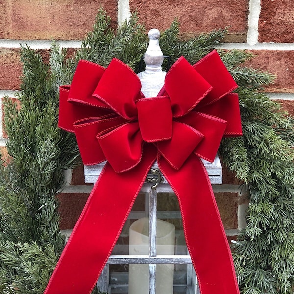 Christmas Wreath Bows Etsy