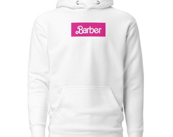 Unisex Hoodie Barber Pink