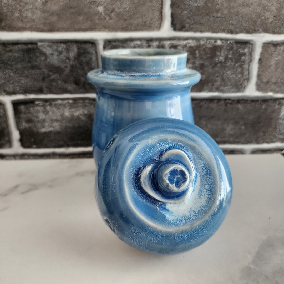 Big Ceramic Jar With Lid for Dog or Pet Treats Pottery Etsy