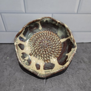 Handmade Ceramic Garlic Grater Plate: Olive Oil Dipping Dish, Made in Canada