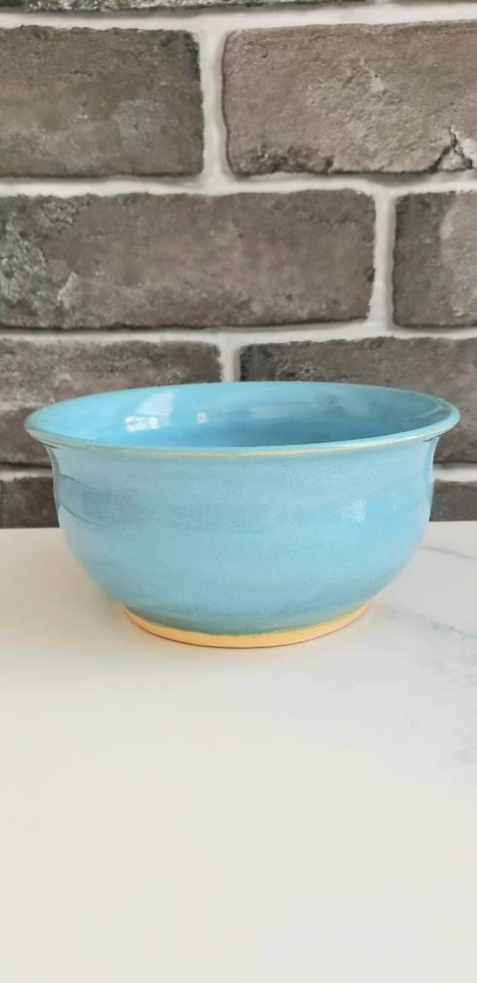 Big soup bowl handmade pottery salad bowl fruit or cheese Etsy