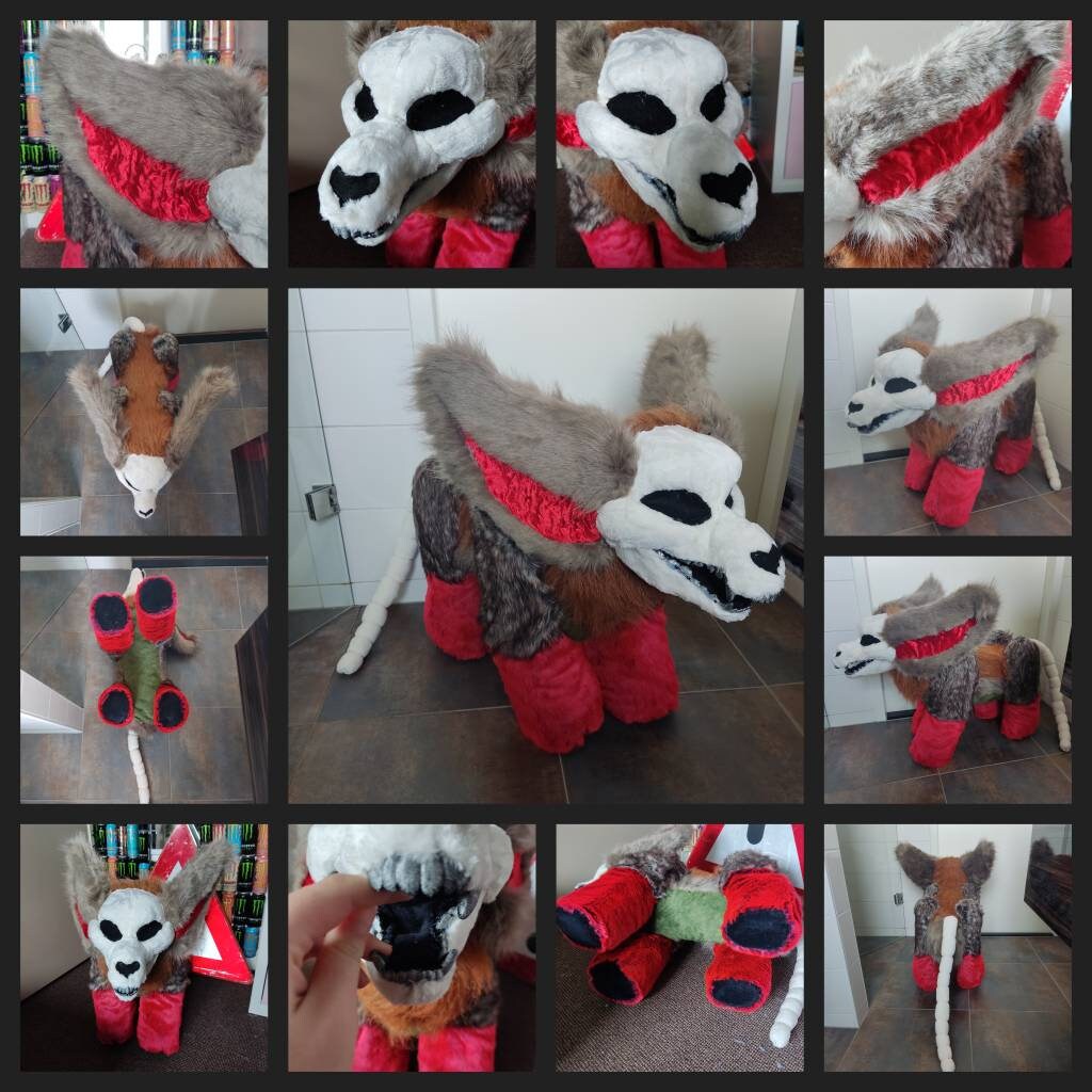 Fursuit Skulldog Plush Doll LIFE SIZE - Etsy