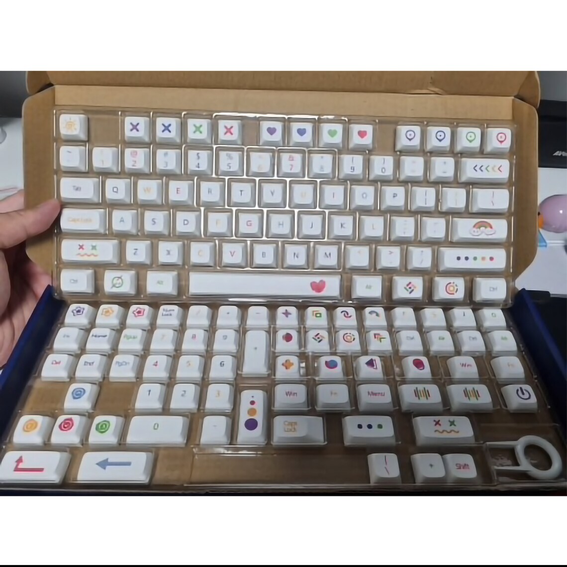 Cute hand painted keycap set cherry mx XDA profile kawaii Etsy