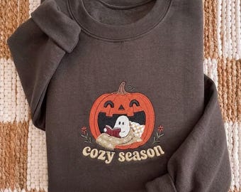 Halloween Embroidery, Cozy Season, Candles, Coffee, Pumpkin, Jack O Lantern