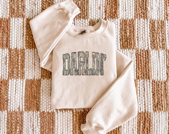 Chérie, Sweat-shirt, Camouflage, Automne, Temps des pulls, Sweat-shirt, Cadeau