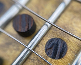 Dark Fret Inlay and Side Dots Wenge Wood