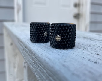 DGC Black Heavy Knurled Knobs