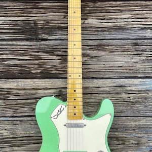 Green Cracked Nitro T Style Guitar