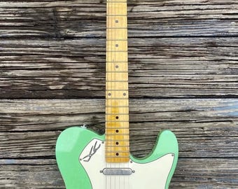 Green Cracked Nitro T Style Guitar